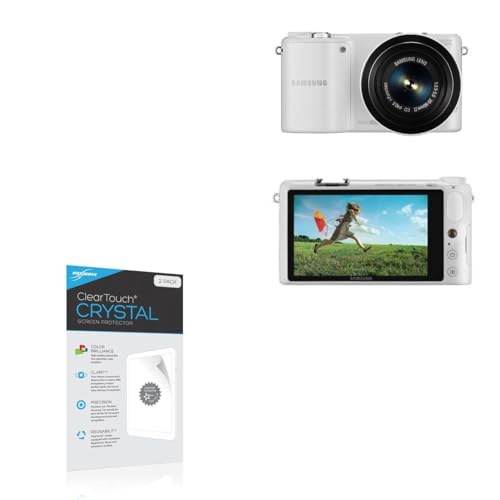 BoxWave Screen Protector Compatible with Samsung NX2000 - ClearTouch Crystal (2-Pack), HD Film Skin - Shields from Scratches