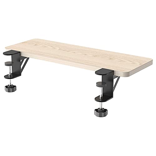 Soporte de brazo de escritorio ajustable con clip, soporte plegable para bandeja de teclado para mesa, estante de extensión sin taladro