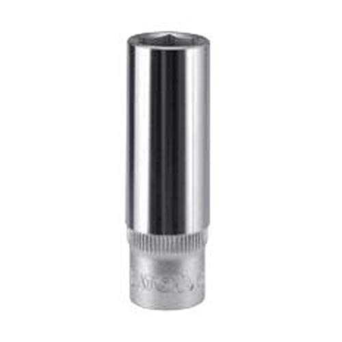 Image of Yato YT-14241 Hexagonal Deep Socket 14 mm & Length 50 mm for 1 /4 Inch Wrench Set CrV Chromium Mirror Plated Steel Home Mechanical Tool