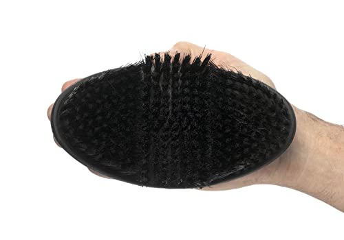LeMieux-Flexi-Soft-Body-Brush-for-Horses-Black-Synthetic-Bristles-Ergonomic-Shape-One-Size