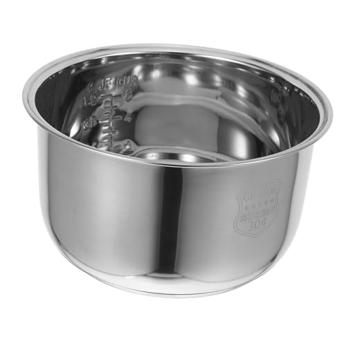 BESTYASH Olla de Acero Inoxidable Olla Arrocera Eléctrica sin Recubrimiento Resistente Deformaciones Compatible con Múltiples Compuesto de para Calentamiento Rápido y Fácil Limpieza