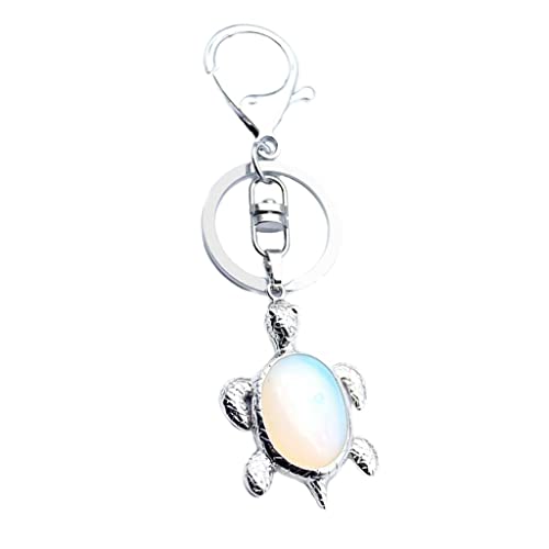 myaddiction Natural Gemstone Turtle Pendant Keychain Keyring Oplite Jewelry & Watches | Fashion Jewelry | Necklaces & Pendants