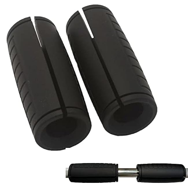 Weight Bar Grips Fit Standard Barbell, Dumbell Handles, Thick Bar Training Adapter For WeightLifting & Cable Attachments Fitness Training Rope Grips For Body Arm Forearm Builder Strength