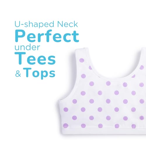 Image of YouGotPlanB Cotton Sports Bra | Ages 8-16 Years | U-Shaped Style | Non-Padded, Double-Layered for Coverage