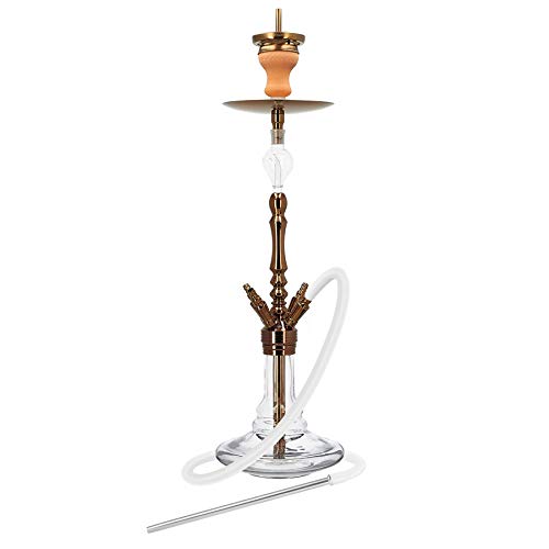 Conijiwadi Shisha Schlauch Aluminium Vorbau Silikon Shisha-Schlauch Shisha Wasserpfeife Party Bar Supplies 1.8M, Weiss – Bild 3