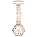 N/Ａ Montres d'infirmière en Forme de Fleur avec Strass Broche Boucle Infirmière Docteur Montre de Poche Cadeaux Horloge Cadeau d'anniversaire de Noël pour la fête des pères d'anniversaire de Mariage