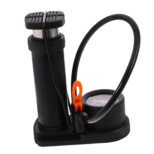 Anneome Portable Tire Floor Pump Foot Pump for Bike Mini High-Pressure Inflator Rechargeable USA French Valve Kit
