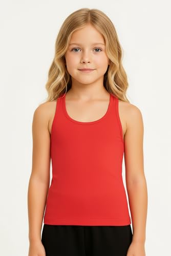 Image of Kurve Premium Girls Seamless Supersoft Wide Strap Comfortable Racerback Tank (Made with Love in The USA)