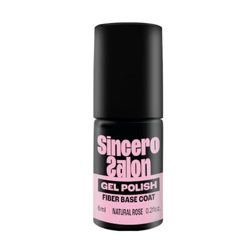 Sincero Salon - Fiber Base Semipermanente Unghie Natural Rose - Smalti Semipermanenti - Base Gel Unghie con Vitamine - Passione Unghie - Rinforza Gel Unghie