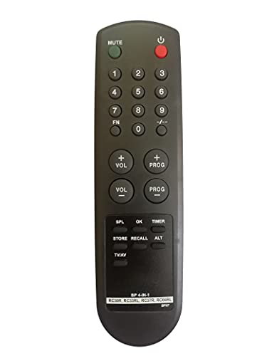 Image of LipiWorld BP97 4 in 1 RC30R RC33RL RC37R RC66RL CRT TV Universal Remote Control Compatible for BPL