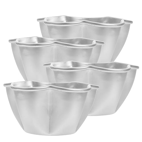 MUCKLILY 4Pcs Egg Tart Washable Baking for Cupcakes Pudding Flan Tartlet Pans for Desserts High Temperature Easy to Clean Baking