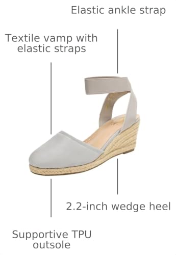 Image of DREAM PAIRS Women's Ankle Strap Wedge Sandals | Espadrilles Sandals, Elastic Ankle Strap, Cushioned Comfort for Summer Outfit, Fashion Dressy Shoes