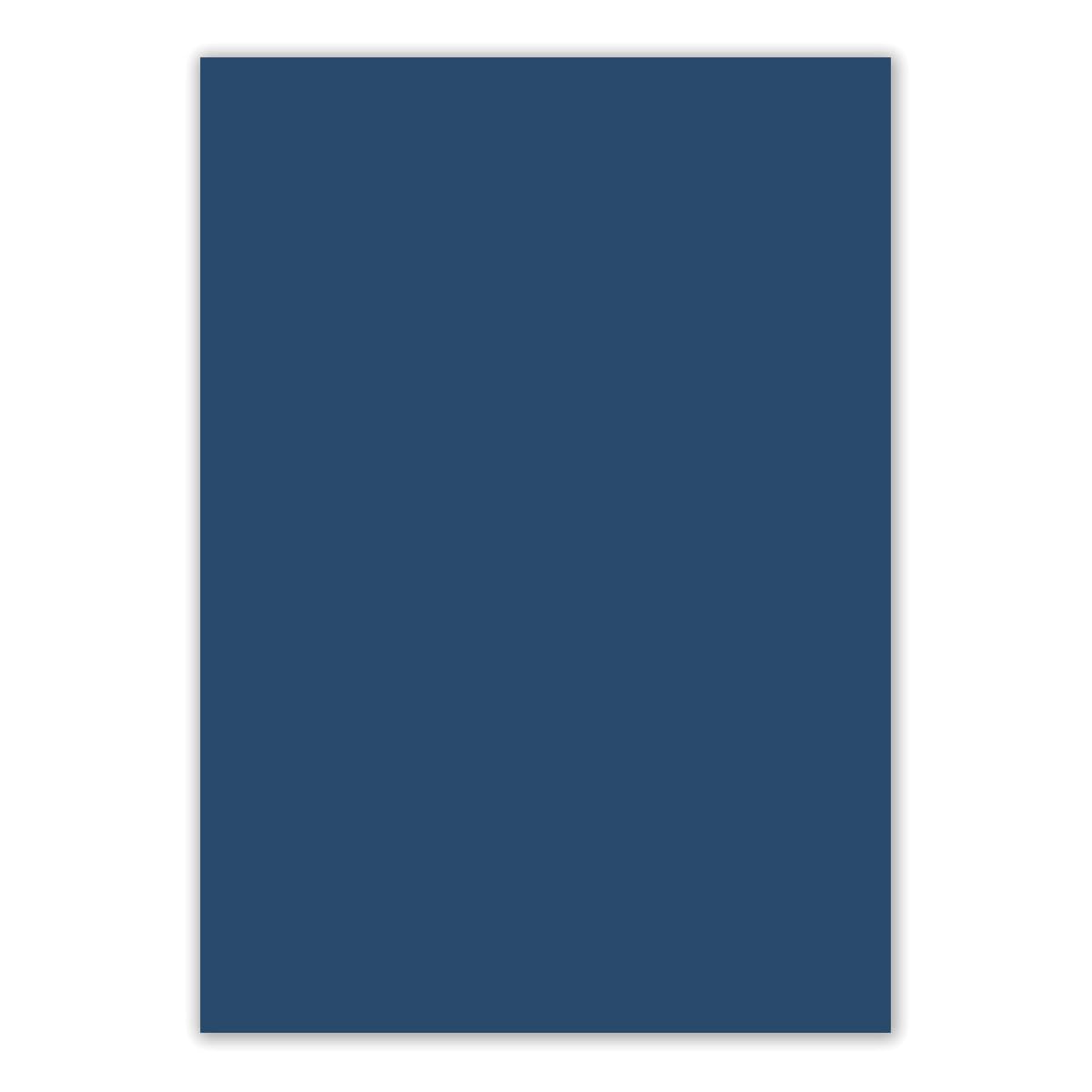 50 Fogli Di Carta DIN A4 Foglio Plano - Blu Notte (blu