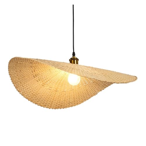 Suspension boheme moderne fait a la main en rotin naturel haut de gamme