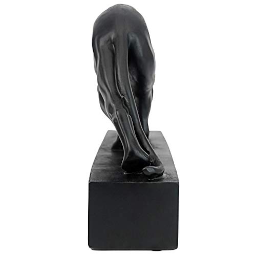 Estatua Panther on the Prowl Art Deco 16 pulgadas negro miniatura 6