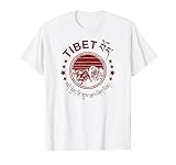 Tibet Vintage Mountains Tibetan Script T-Shirt