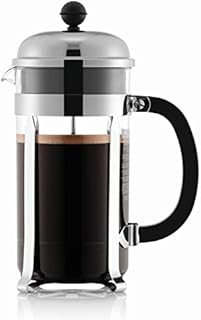 Bodum 1928-16US4 Chambord French Press Coffee Maker, 1 Liter, 34 Ounce, Chrome