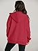 EFAN Women Zip Up Hoodies Oversized Sweatshirt Jacket 2025 Fall Fleece Cute Pullover Hooded Tops Teen Girls Casual Loose Fit Y2k Trendy Fashion Gym Clothes Outfits Red M