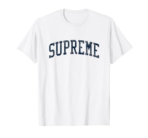 Supreme LA Vintage Athletic Sports JSN2 Navy Print T-Shirt