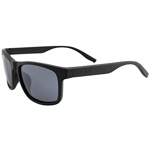 Epoch Eyewear Delta Watersports Fishing Sunglasses Black Frame with Polarized Super-Hydrophobic Smoke Lens UV Protection