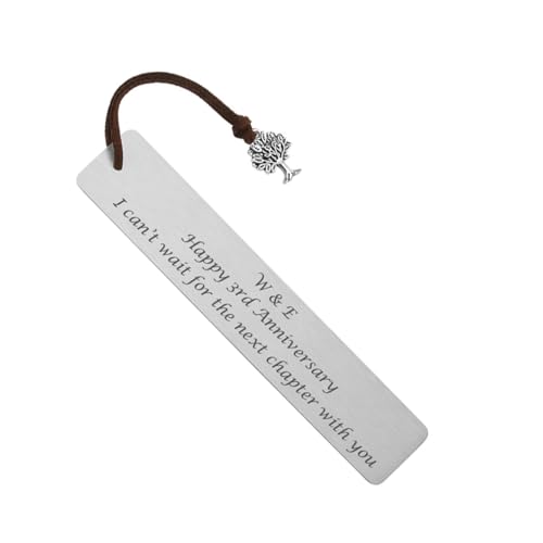 Zysta Personalisiert Gravur - Edelstahl Lesezeichen Bookmark Buchzeichen mit Lebensbaum Rechteckig Handgefertigt Buch Zubehör für Abitur Studenten Geschenk
