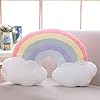 JIANEEXSQ Cloud Rainbow Shaped Pillow Home Decorative Creative Cushion Plush Stuffed Pillow Candy Color Cushion 00112021 #1