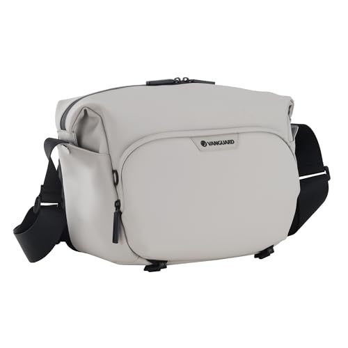 Image of Vanguard VEO Lite S7L Camera & Everyday Shoulder Bag (Cream) - Fits Mirrorless Camera + Multiple Lenses, Tablet Storage, Removable Dividers, Easy-Clean Water-Resistant Design