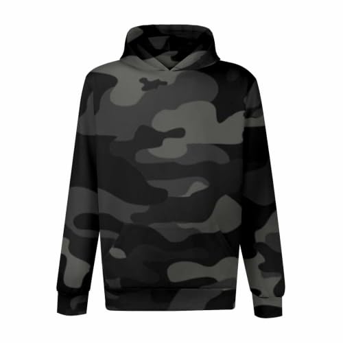 Sudadera manga larga transpirable con capucha y estampado moderno 3
