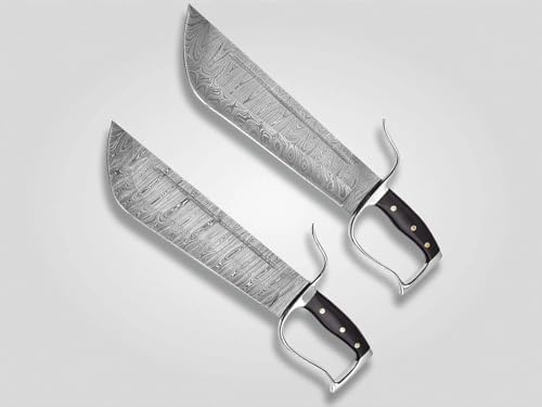 16.75 Inches Length || Wing Chun Butterfly Swords || Damascus Ste...