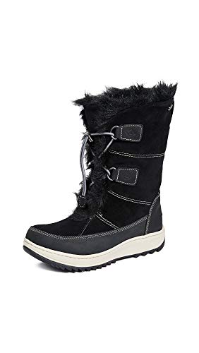 Sperry Women's Powder Valley Snow Boot, Black, 8 M US