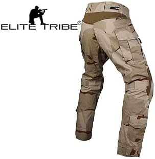 Elite Tribe Combat Gen3 Military Pants Airsoft Tactical BDU Pants with Knee Pad (CA/US, Alpha, Medium, Regular, Regular, DCU) - 3
