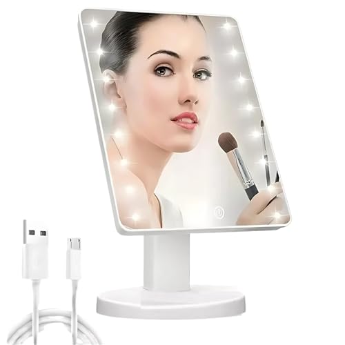 Encuentra espejo con luz led maquillaje marca salud 360°, en la categoría de espejos para baño. Espejo con luz led maquillaje Marca SALUD 360° 4