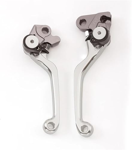 Manetas de freno y embrague ajustables color plata para moto Kawasaki KLX250 y D-Tracker