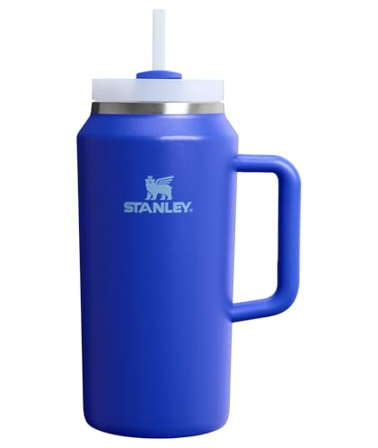 Image of STANLEY Quencher H2.0 Tumbler with Handle and Straw 64 oz | Flowstate 3-Position Lid | Cup Holder Compatible for Travel | Insulated Stainless Steel Cup | BPA-Free | Cobalt