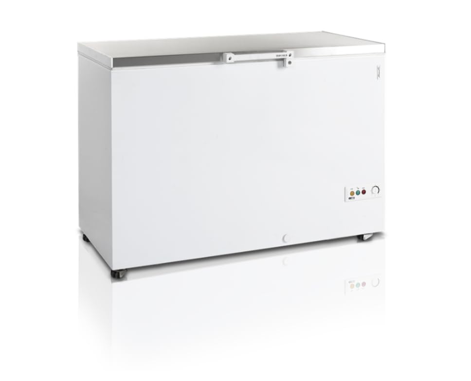 Congélateur Coffre FR405S SL Couvercle en Acier Inoxydable - 377 Litres - Tefcold