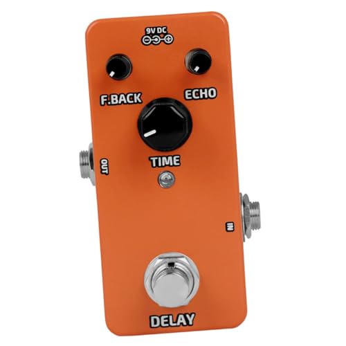 NULYLU Guitar Effects Pedal Delay Guitar Effects Pedal Non-fading Metal Shell