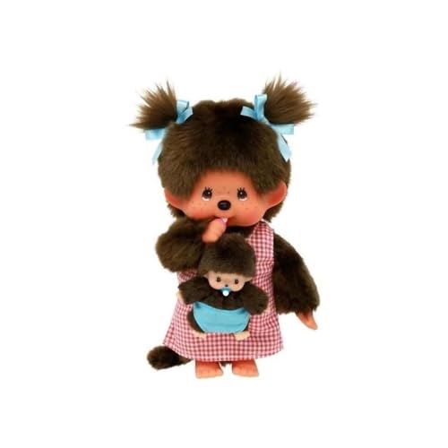 BANDAI Monchhichi Mum & Baby Soft Toy 20 cm