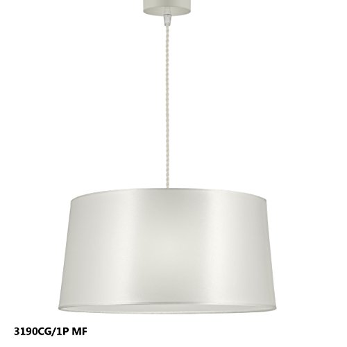 Colgante 1 luz Sara marfil con pantalla