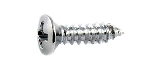 ALLPARTS (I[p[c) sbNK[hpXN[ GS-0001-010 Pack of 20 Chrome Pickguard Screws