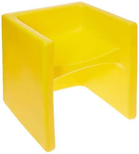 Children's Factory Cube Chair, Yellow, CF910-010, Flexible Seating Classroom Furniture for Kids Playroom, Daycare or Preschool, Toddler Reading Chair