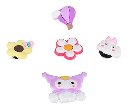 Image of CASSIEY Polyvinyl Chloride Shoe Jibit Charms Clog Pack Of 2, 5, 6, 7, 9, 10, 12,14 Pcs Different Characters Used To Decorate Clogs Shoes For Rounded Holes Charms For Shoes