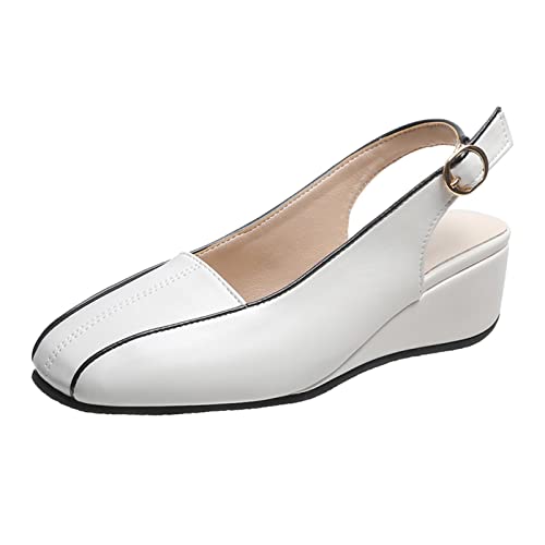 Chaussures décontractées en cuir pour femme anti-douleur