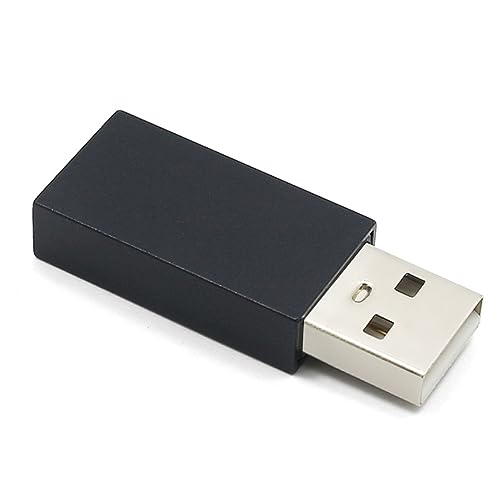 jojofuny 2個オス メス 延長ケーブル アダプタ アルウム合シェル対応 データ転送ブロック機能付き