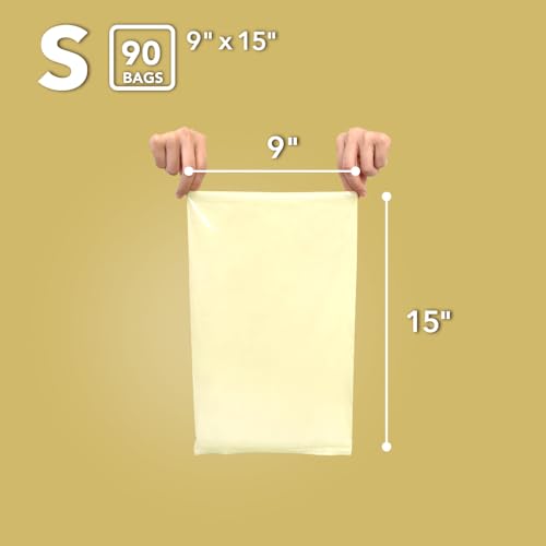 Image of BOS Odor-Sealing Dirty Diaper Trash Bags - Scent & Smell Free (Color: Cream Yellow) (Pack of 2)