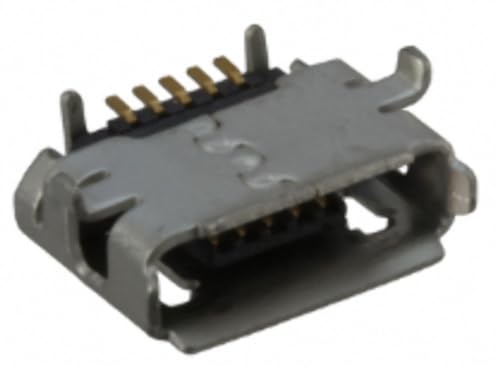Pack of 4 0475890001 Connector Receptacle USB - Micro AB 5 Position Surface Mount, Right Angle; Through Hole :RoHS, Cut Tape
