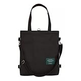 Bolsa Mochila Unissex De Lona Espaçosa Praia Passeio Academia Resistente Multiuso (Preto)