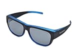 Gamswild WS6022 Überbrille Sonnenbrille Sportbrille Damen Herren Fahrradbrille | Schwarz G15 | blau | bordeaux, Farbe: Blau