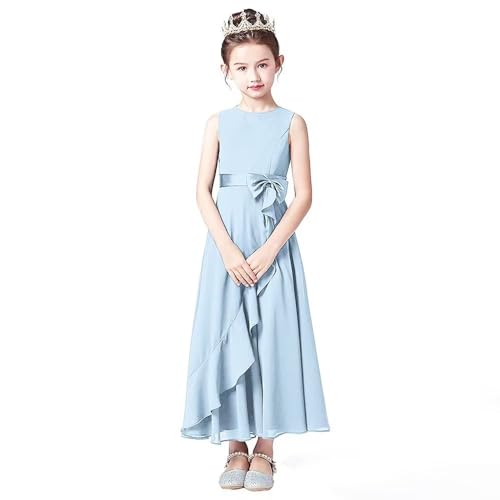 Little Juniors Girl Long Bridesmaid Dress Wedding Flower Girls Formal Pageant Party Dresses Chiffon Sleeveless2