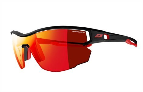 Julbo Aero Lunettes de Soleil Homme, Noir/Rouge, Taille unique Cover