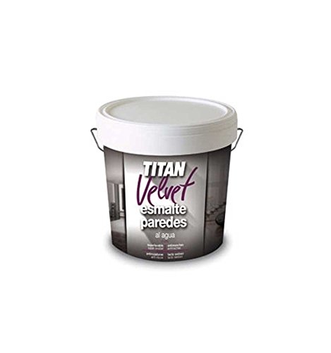 TITAN - PINTURA FONDO AL AGUA ESMALTE PAREDES BCO W1 1L
